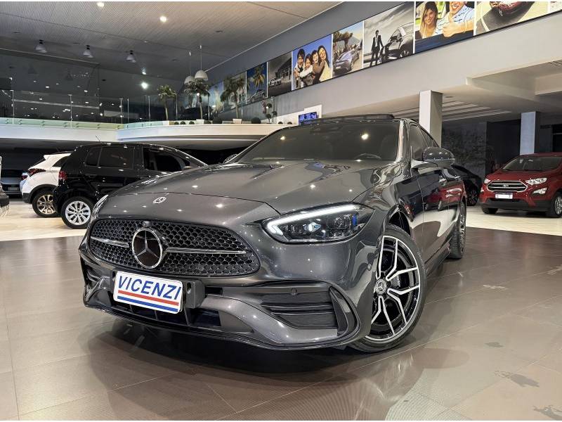 MERCEDES-BENZ - C 300 - 2021/2022 - Cinza - R$ 309.900,00